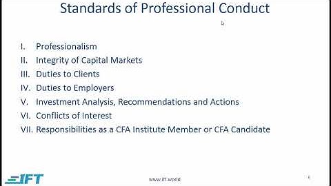 Level I CFA Ethics: Code and Standards
