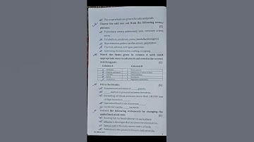 ICSE# Class 8th #2nd term #Biology#previous paper