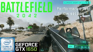 Battlefield™ 2042 Portal i5-9300HF GTX 1650 laptop performance test