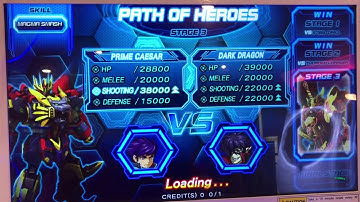 Hero of robots Galaxy Epoch Ver 2 Path of Heroes Prime Caesar Vs. Dark Dragon and Wolf tyrant Twice