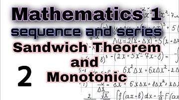 Sandwich Theorem | Monotonic sequence| Maths 1 | #gtu | engineering first year #engneering