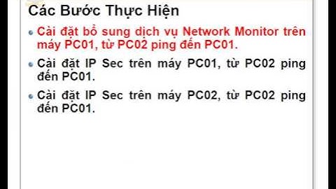 Windows Server 2003 - Lab IP Sec Cho 2PC - Nguyễn Thanh An
