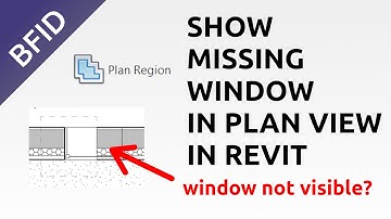 Show Missing Window in Floor Plan in Revit | Plan Region Tool