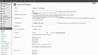 How to Change Site Title and Tagline in Wordpress