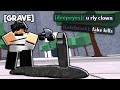 Digging graves for toxic players in roblox the strongest battlegrounds