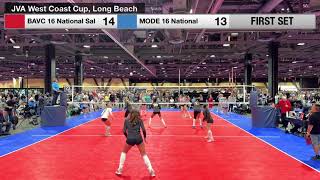 2026 JVA West Coast Cup, Long Beach, CA BAVC 16-1 vs  MODE 16 National (Championship day Semi Final)