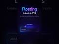 Floating Label Animation in Pure CSS #css #webdevelopment #frontenddeveloper #coding #webdev