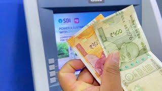 SBI ATM Machine se cash deposit kaise kare | How to deposit money on bank account using atm machine