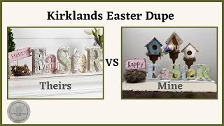 DIY Kirklands Easter Tabletop Sign Dupe | Dollar Tree DIY