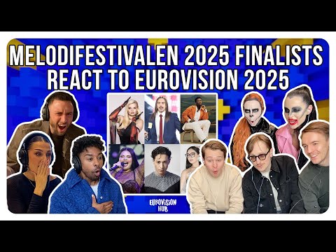 Melodifestivalen 2025 Finalists React to Eurovision 2025