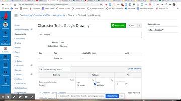 Rubrics | Adding a Rubric to a Google Doc Cloud Assignment