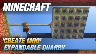 Expandable Quarry | Minecraft Create Mod Tutorial