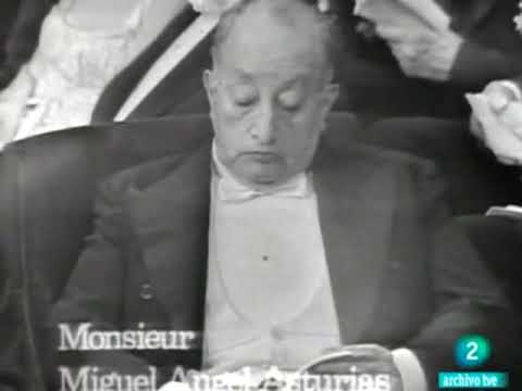 ✓ Miguel Ángel Asturias, recibe el Premio Nobel de Literatura - 1967.