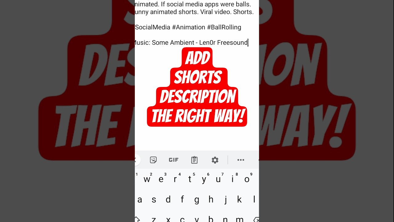 How to Add Description in YouTube Shorts 