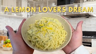 Creamy Lemon Garlic Pasta | An Elevated but Simple Pasta Dish