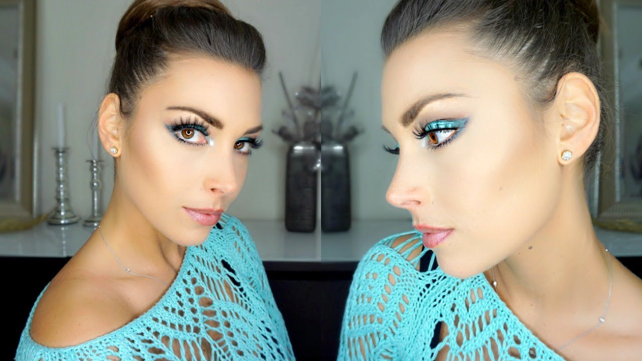 Aqua Glam  Makeup Tutorial | Using Makeup Geek Pegasus