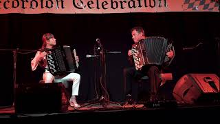 "Thunderstruck" Duo TWO ACCORDIONS Live at the Leavenworth International Accordion Celebration