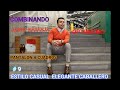 ESTILO  CASUAL ELEGANTE CABALLERO #9  COMBINANDO JERSEY NARARJA Y PANTALON A CUADROS!!