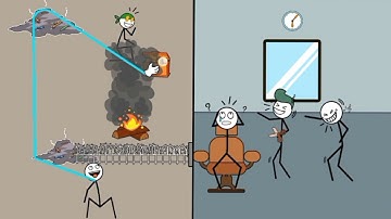 Thief Puzzle: (Level 271-280) Gameplay Walkthrough Solution - Funny Stickman Brain Puzzle Game