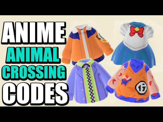 Animal Crossing New Horizons Codes For Anime Gear