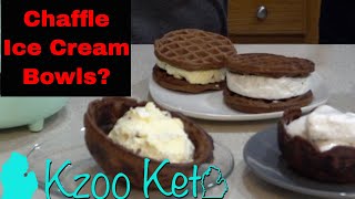 Keto Ice Cream Chaffle Bowls & Sandwiches - Have You Tried Them?