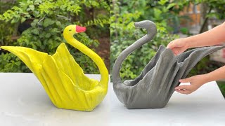 Unique ideas from Old Cloth and Cement  - Create a beautiful swan shape
