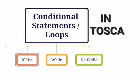 Conditional Statements / Loops |If ,While & Do | TOSCA Automation Tool Tutorial Course