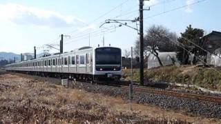 常磐線 E501系K704編成 友部~内原にて