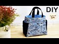 So cute and easy making, Tote bag with side pockets