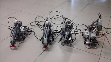 Mindstorms EV3 Robot Arms in Daisy Chain mode