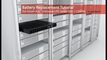 CyberPower Battery Replacement Tutorial for Smart App Sinewave UPS Series 500-1,000VA (Rack)