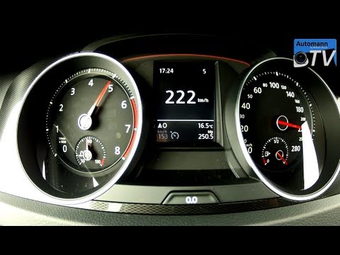 2014 VW Golf 7 GTI (220hp) DSG - 0-220 km/h acceleration (1080p FULL HD)