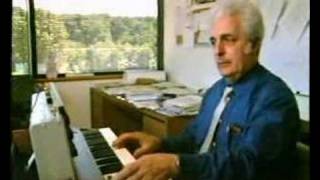 Dr Bob Moog demonstrates the Minimoog