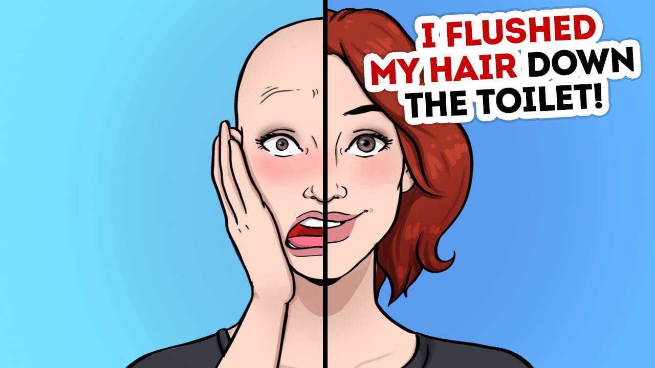 When I was 10 I flushed my hair down the toilet YouTube
