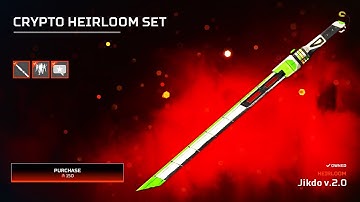 "CRYPTO HEIRLOOM" in FIRST PERSON Animations Apex Legends Season 12