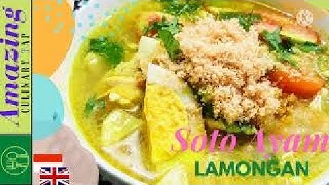 RESEP SOTO AYAM LAMONGAN || nikmat dengan koya ,gurih , mantap