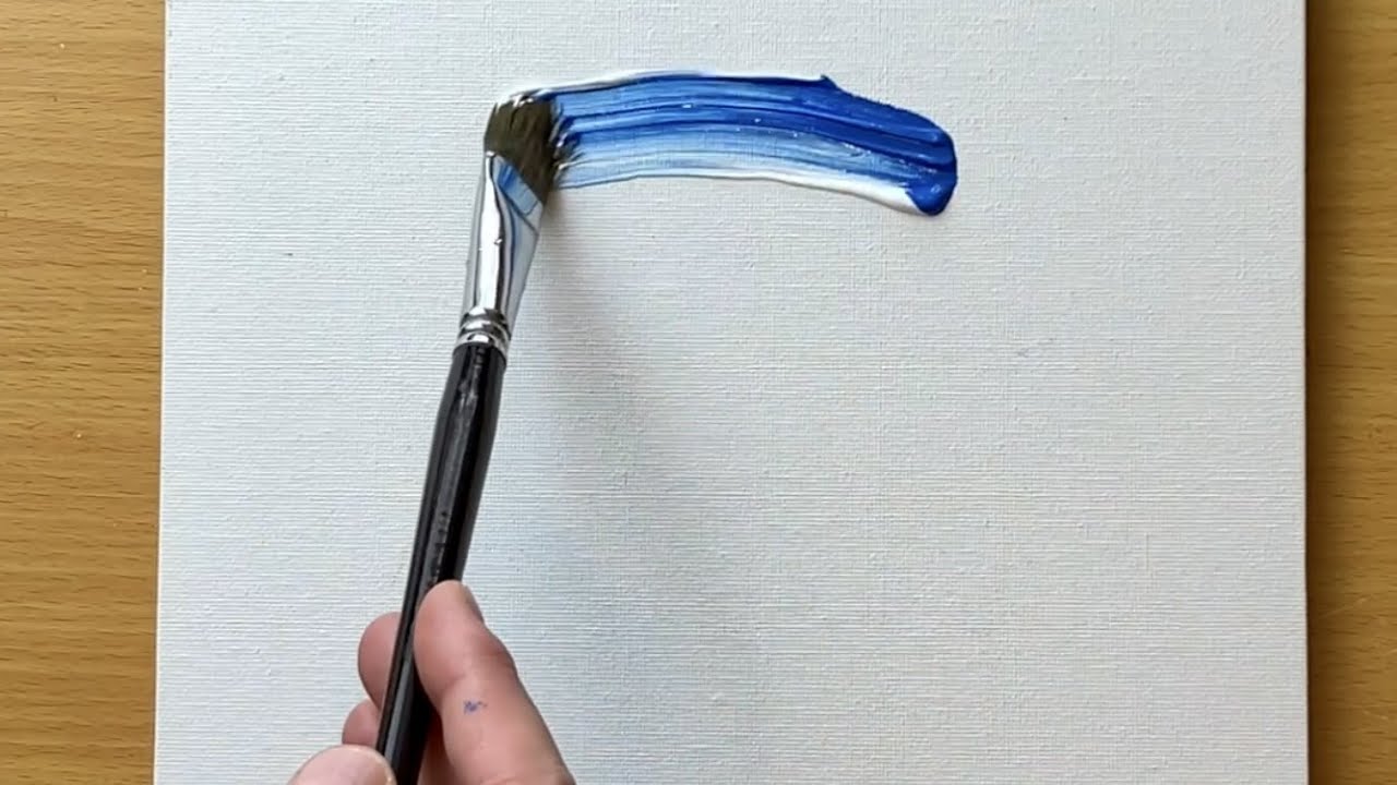 Acrylic Landscape Painting in the Morning Light - YouTube