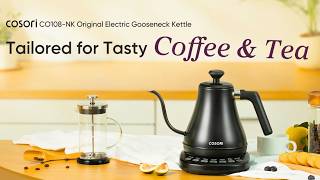 Cosori Electric Gooseneck Kettle With 5 Temperature Control Presets | Best Electric Gooseneck Kettle