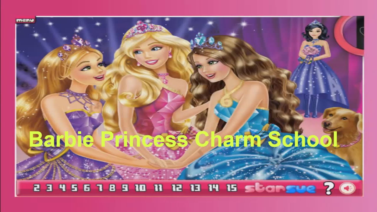 barbie princess charm school games online