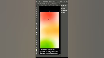 Create a Customized Gradient Background on Photoshop in just 60secs #tutorial #design #photoshop