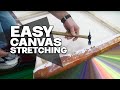How to STRETCH A CANVAS PAINTING - easy and simple process!