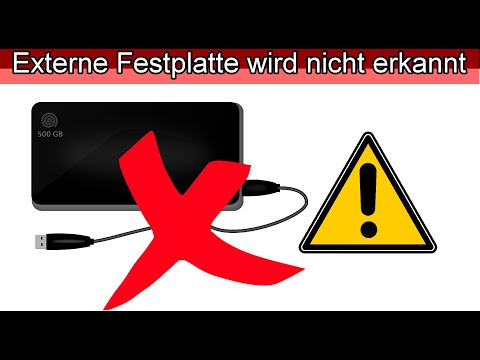 Video: Warum kann ich meine externe Festplatte auf meinem Computer nicht sehen?