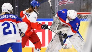 Czechia vs Slovakia - 2023 IIHF Ice Hockey U18 Women's World Championship - [ cut of the match]