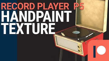 Record Player - Hand Paint Texture with Phothoshop Part 5 - Realtime Video