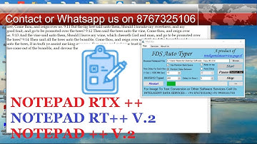 Notepad RTX ++ / Notepad PX automaic typing/ Copy paste trick using IDS autotyper .xtt .dxt .wrt
