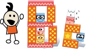 Make Letter B With Pango Blocks - And Then Make It Go Kaboom! (preschool and up)