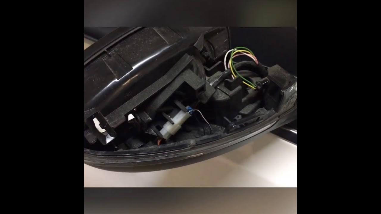 Peugeot 308 mirror assembly lights replacement YouTube