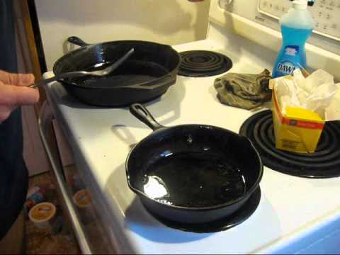 Caring for Cast Iron Cookware ( Part 3 of 3 ) - YouTube