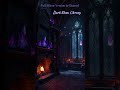 Dark Elven Library 📚 Fantasy Fireplace Ambience #Shorts