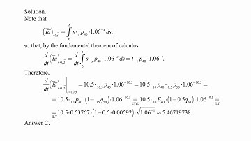 Exam MLC exercise for February 2, 2018